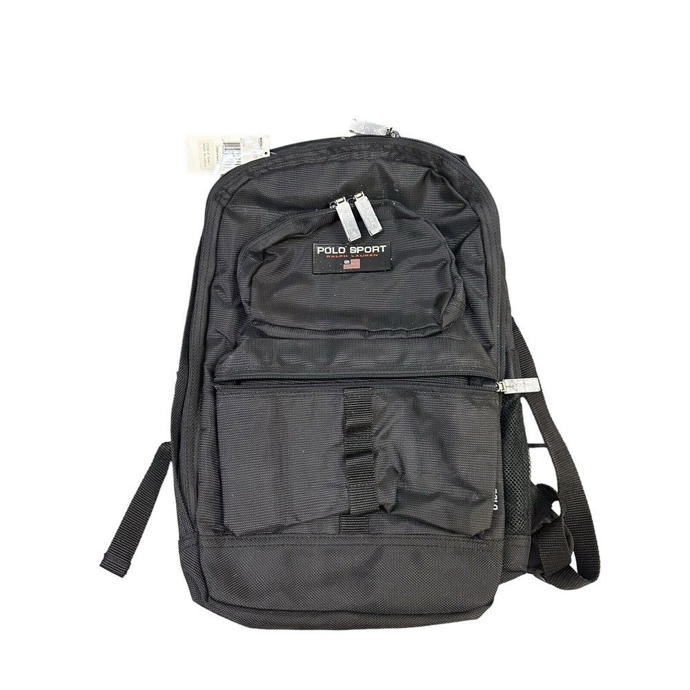 Polo Sport Back Pack Designer‎ Sportswear Streetwear Black AS IS